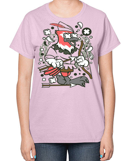 bird robin hood 25# - birds-  Ladies T-Shirt