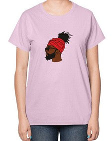 black man 31# - black boys or men-  Ladies T-Shirt
