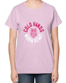 cold hands warm heart Style 42# - cats-  Ladies T-Shirt