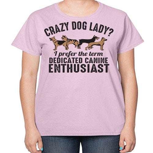 crazy dog lady - dogs-  Ladies T-Shirt