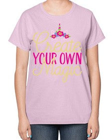 create your own magic 82# - unicorn-  Ladies T-Shirt