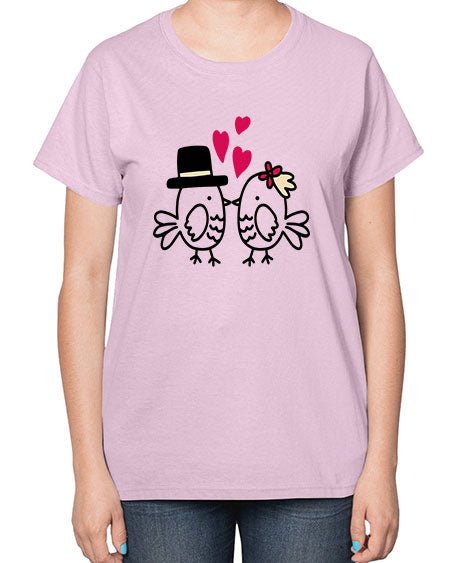 cute little birds 29# - birds-  Ladies T-Shirt