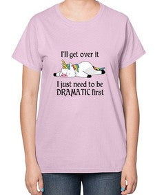dramatic unicorn 96# - unicorn-  Ladies T-Shirt