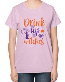 drink up witches 40# - witch-  Ladies T-Shirt