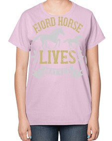 fjord horse lives matter Style 54# - horse-  Ladies T-Shirt