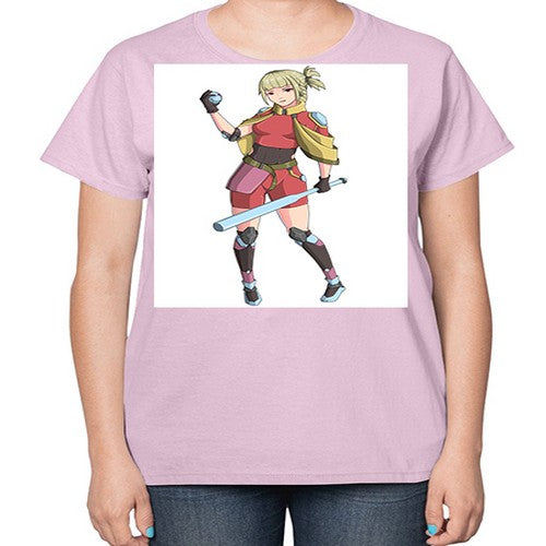 girl bring stick3# - anime-  Ladies T-Shirt