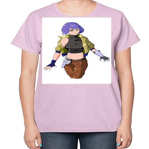 girl with gauntlet169# - anime-  Ladies T-Shirt