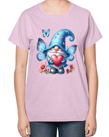 gnome with butterfly 01# - gnome-  Ladies T-Shirt
