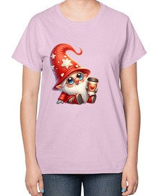 gnome with butterfly 04# - gnome-  Ladies T-Shirt