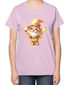 gnome with butterfly 05# - gnome-  Ladies T-Shirt