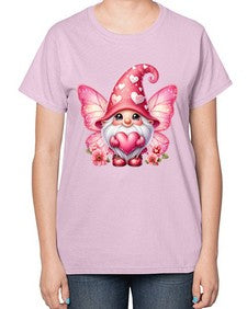 gnome with butterfly 08# - gnome-  Ladies T-Shirt