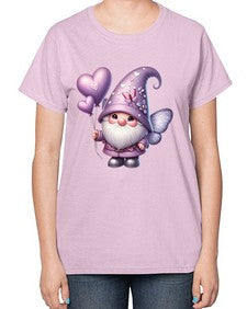 gnome with butterfly 25# - gnome-  Ladies T-Shirt