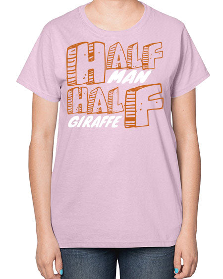 half man half giraffe - giraffee-  Ladies T-Shirt