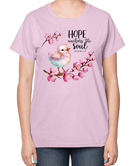 hope anchors the soul 41# - birds-  Ladies T-Shirt