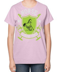 horse show dad Style 48# - horse-  Ladies T-Shirt