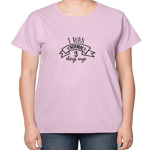 i was normal dogs ago 189# - dogs-  Ladies T-Shirt