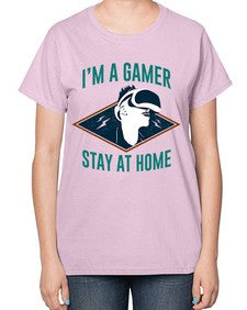 im gamer stay at home 119# - video games-  Ladies T-Shirt