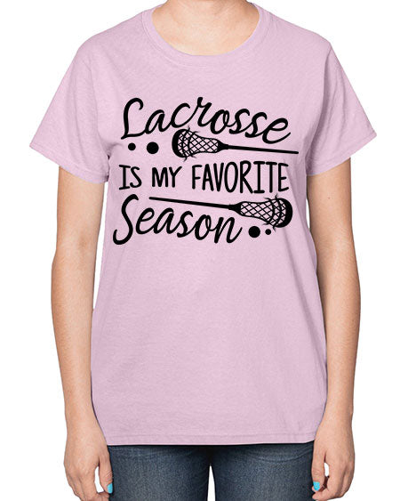 lacrosse is my favorite season 14# - lacrosse-  Ladies T-Shirt