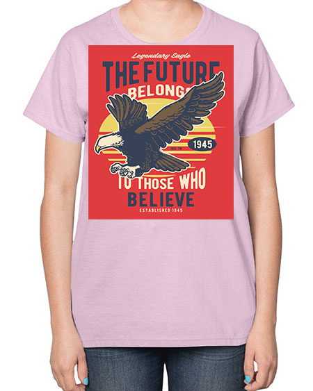 legendary eagle 55# - birds-  Ladies T-Shirt
