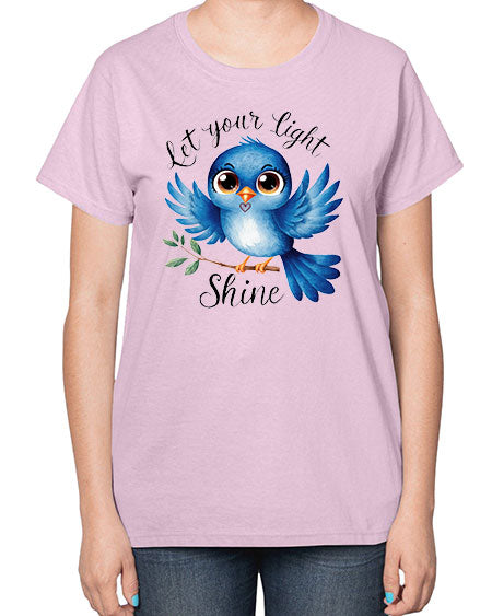 let your light shine 61# - birds-  Ladies T-Shirt