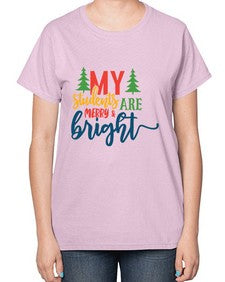 my students are merry bright Style 296# - teacher-  Ladies T-Shirt