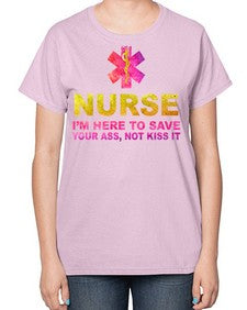 nurse i am here to 1157# - nurse-  Ladies T-Shirt