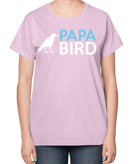 papa bird 65# - birds-  Ladies T-Shirt