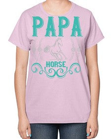 papa horse Style 26# - horse-  Ladies T-Shirt