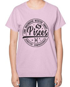pisces 373# - pisces-  Ladies T-Shirt