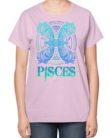pisces Zodiac 381# - pisces-  Ladies T-Shirt