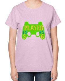 player 38# - video games-  Ladies T-Shirt