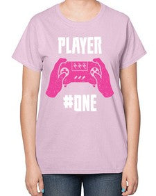 player one 147# - video games-  Ladies T-Shirt