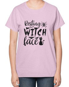 resting witch face 24# - witch-  Ladies T-Shirt