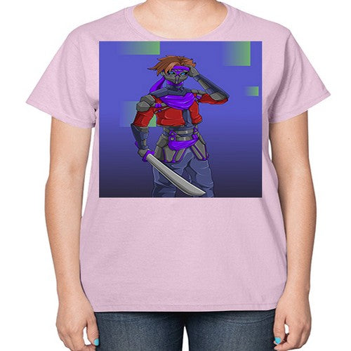 robber bring knife156# - anime-  Ladies T-Shirt