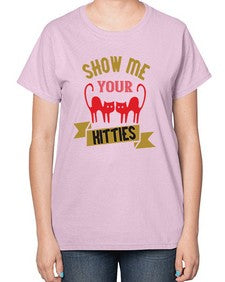 show me your kitties Style 115# - cats-  Ladies T-Shirt