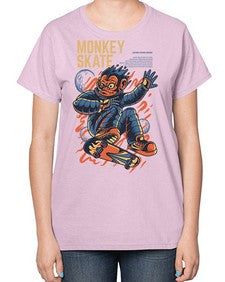 skate monkey ytbpr 1045# - art pop art-  Ladies T-Shirt