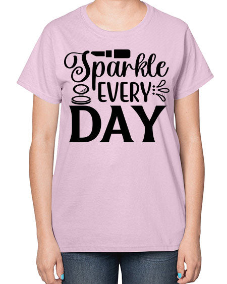 sparkle every day 18# -makeup  Ladies T-Shirt