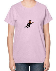 super kid 7# - black boys or men-  Ladies T-Shirt