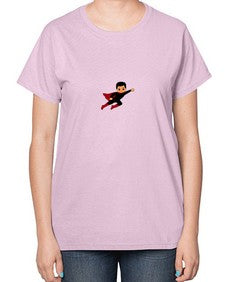 super kid 9# - black boys or men-  Ladies T-Shirt