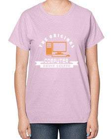 the original computer print delete 12# - computer-  Ladies T-Shirt