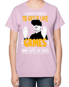 to get a life game 159# - video games-  Ladies T-Shirt