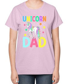 unicorn dad 454# - unicorn-  Ladies T-Shirt