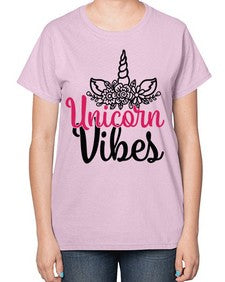unicorn vibes 512# - unicorn-  Ladies T-Shirt