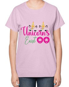 unicorns exist 534# - unicorn-  Ladies T-Shirt