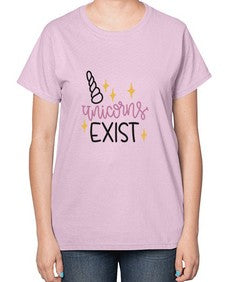 unicorns exist 537# - unicorn-  Ladies T-Shirt