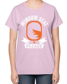 window seat please  51# - airplane-  Ladies T-Shirt