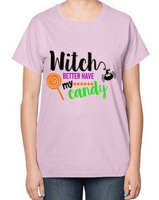 witchbetterhavecandy 12# - witch-  Ladies T-Shirt