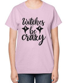 witches be crazy 9# - witch-  Ladies T-Shirt