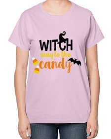 witchwaycandy 4# - witch-  Ladies T-Shirt