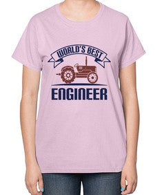 worlds best engineer Style 478# - engineer-  Ladies T-Shirt